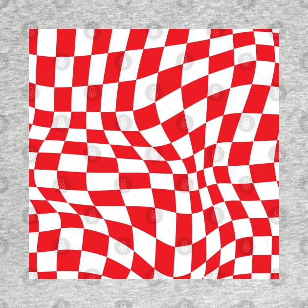 Arsenal Distorted Checkered Pattern by Footscore